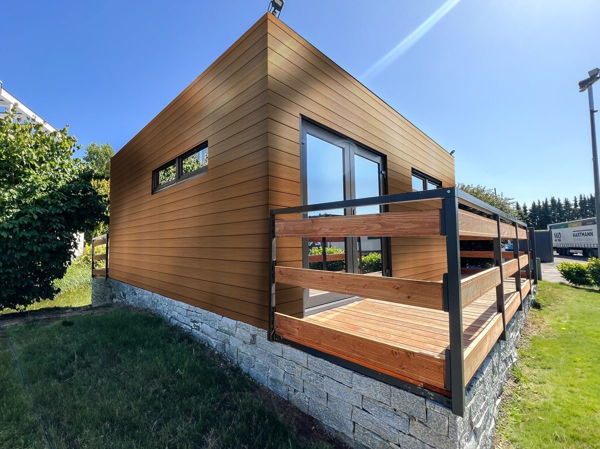 Container-High-End-Haus (36 m²) 2 Schlafzimmer + Badezimmer