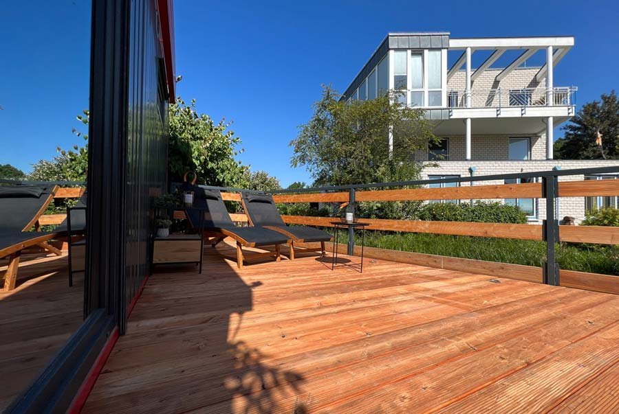 Container-High-End-Haus (36 m²) 2 Schlafzimmer + Badezimmer