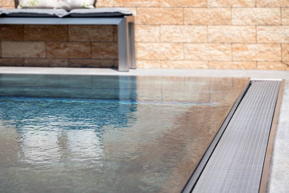 Edelstahl für Expert Überlaufbecken 3,3x9x1,34 m